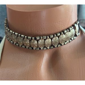 5 for $15! Stunning Ornate Gold Boho Bohemian Beaded Choker Necklace